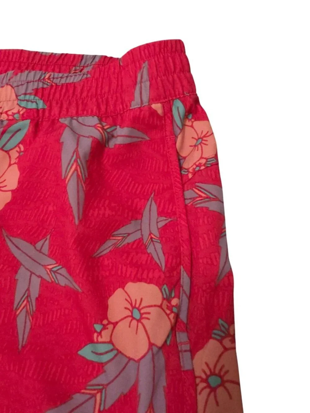Alpine Design Women's Pink Floral Water Shorts Size M With Mesh Liner (SKU#2136)